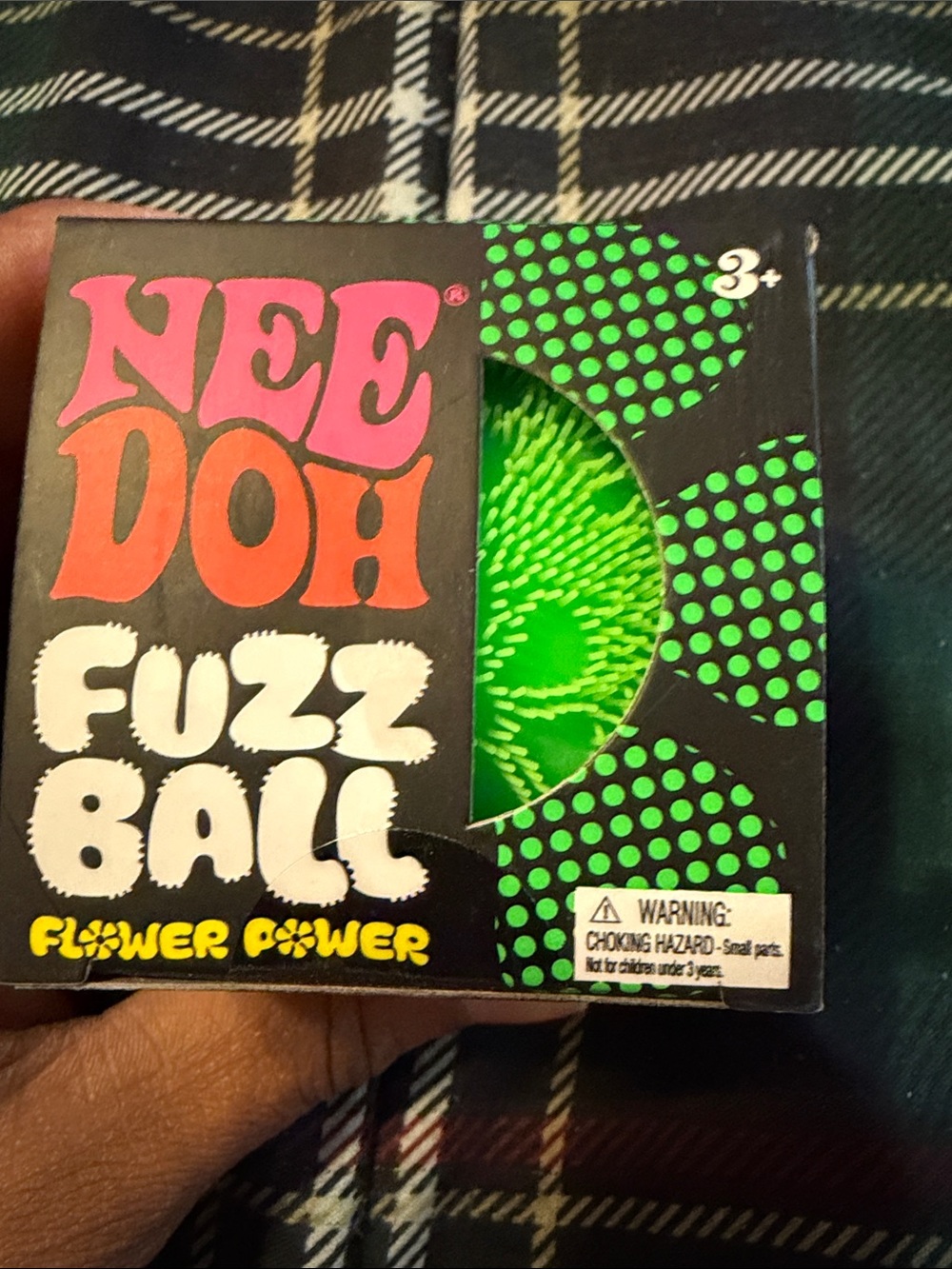 Nee Doh Fuzz Ball Kids Toy - Green
